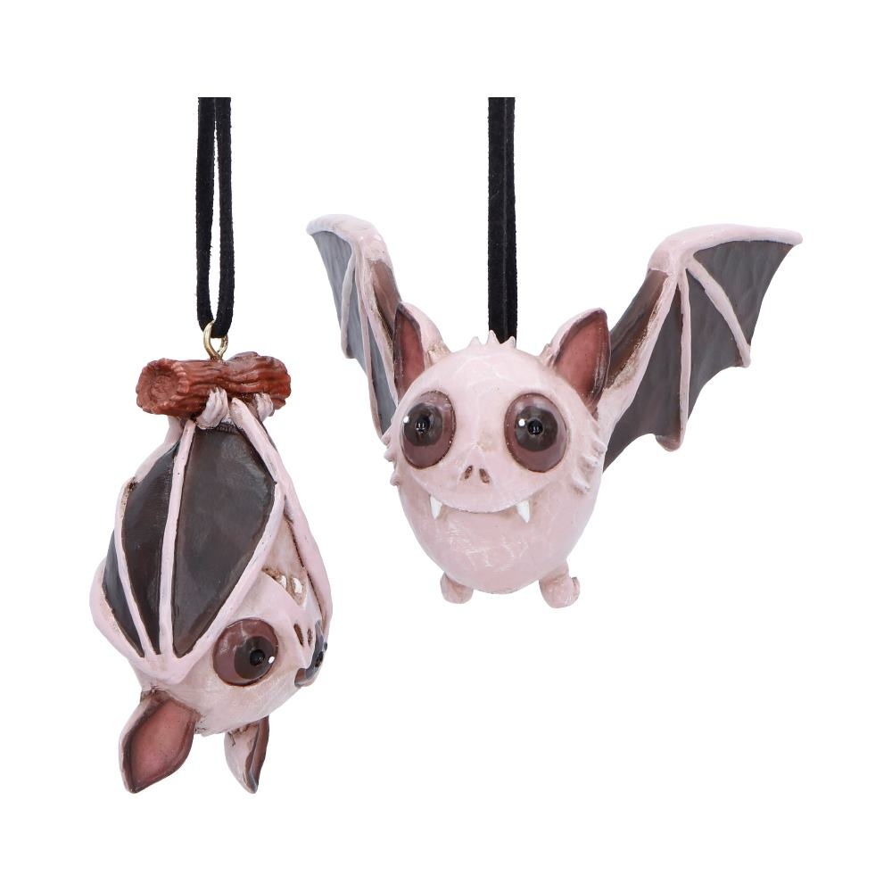 Nemesis Now - Sneak and Peak Hanging Ornaments (Set of 2) Christmas bauble - Multicolours